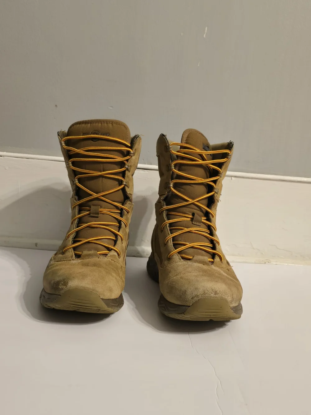 Men's Olive Tactical Field Boots - Rugged Lace-Up Support
